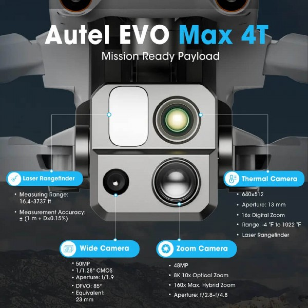Квадрокоптер AUTEL EVO MAX 4T (1 батарея в комплекті)