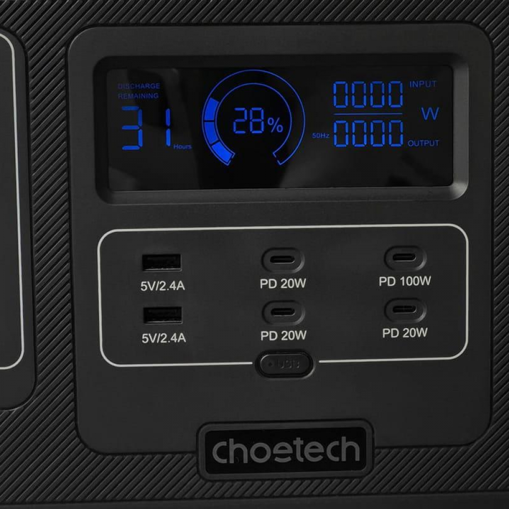 Мобільна зарядна станція Choetech 1200W (BS005)