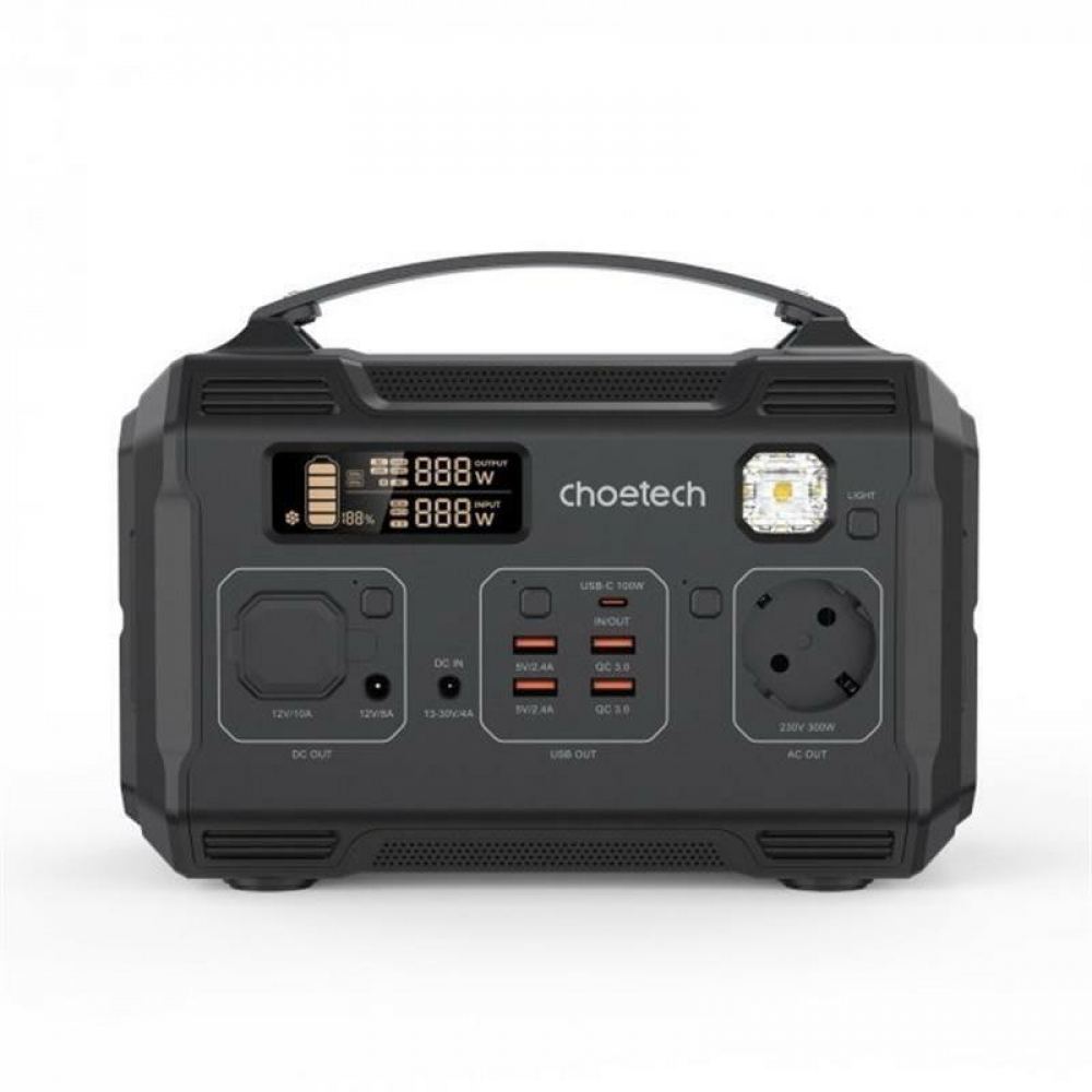 Зарядна станція Choetech (BS002-V2) 300W/276Wh/83200mAh, 8 інтерфейсів (змінний та постійний струм, USB)