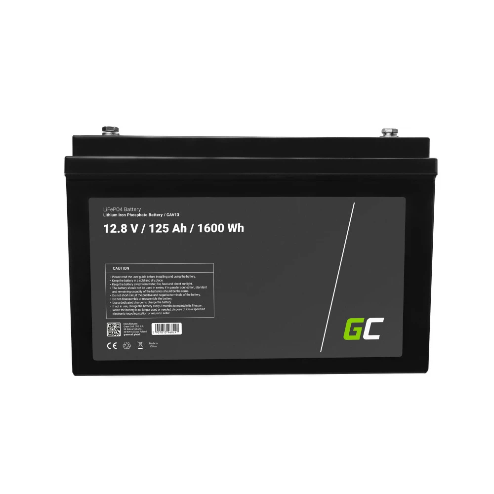 Акумулятор LiFePO4 Green Cell 12.8V 125Ah