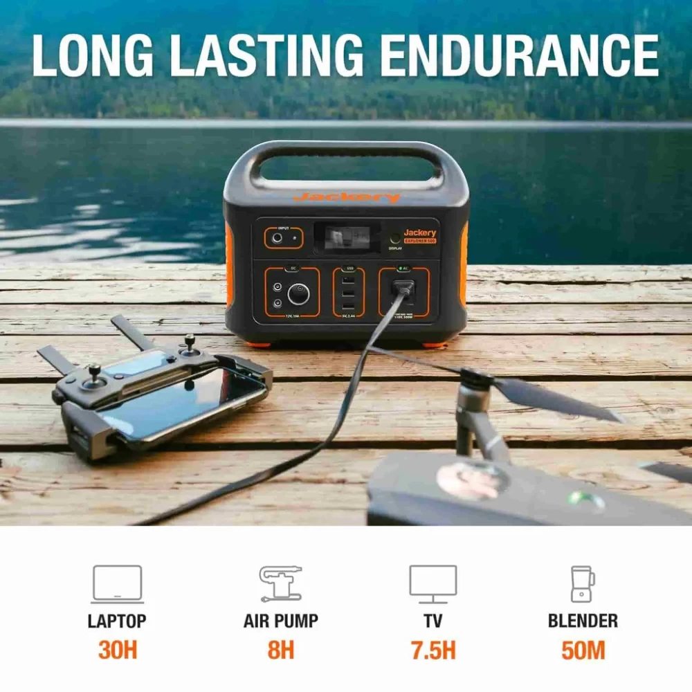 Зарядна станція Jackery Explorer 500Wh 143889mAh 500W Black/Orange  