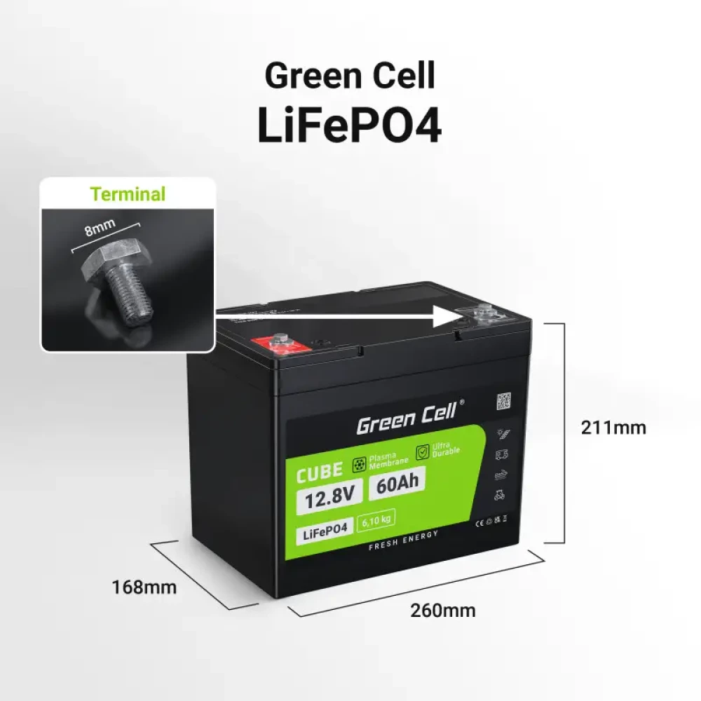 Акумулятор GREEN CELL LiFePO4 60Ah 