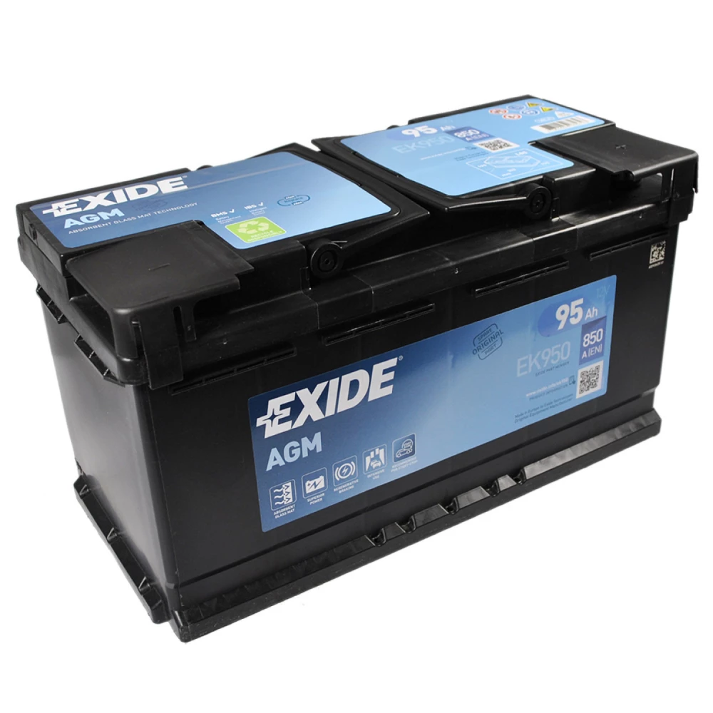 Акумулятор EXIDE AGM 95Аh 850A