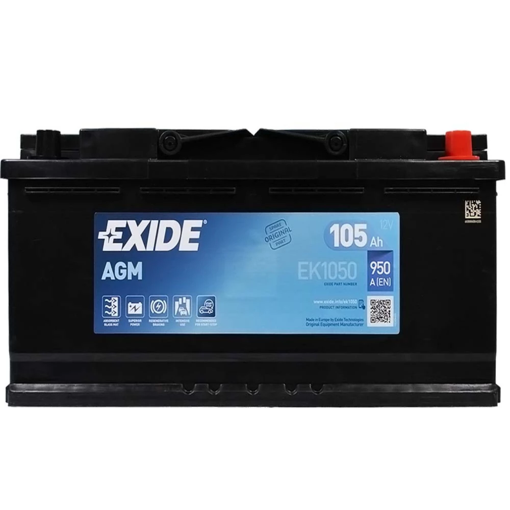 Акумулятор EXIDE AGM 105Аh 950A