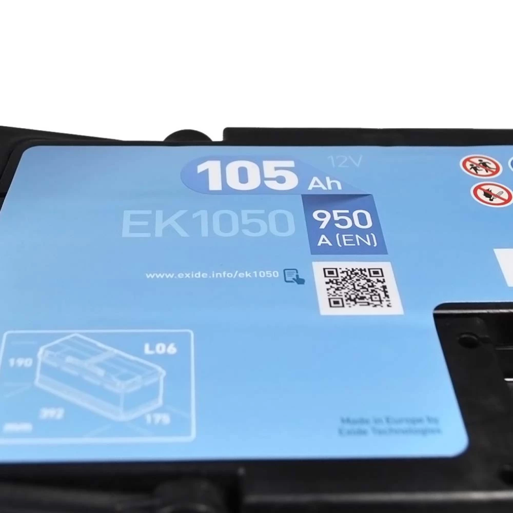 Акумулятор EXIDE AGM 105Аh 950A