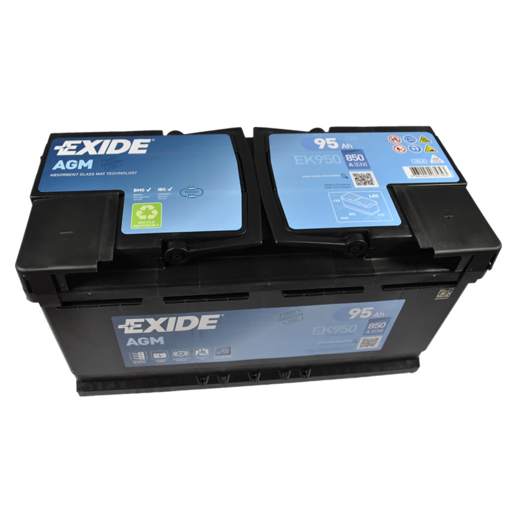 Акумулятор EXIDE AGM 95Аh 850A